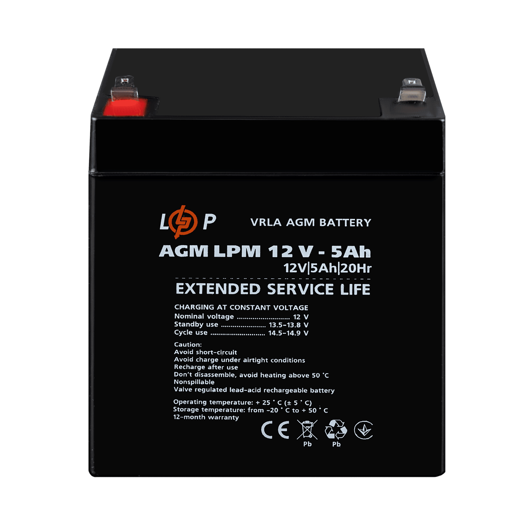 Акумулятор LP AGM LPM 12V - 5 Ah